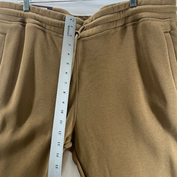 Weatherproof Vintage Fleece Cargo Pants Men XXL Adjustable Waist Zip Pockets Tan - Picture 10 of 13